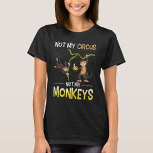 Camiseta Macaco Morto Engraçado Não Meu Macaco Zoológico Ci