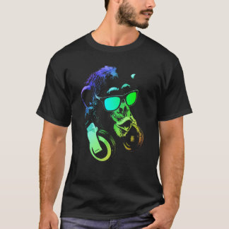 Camiseta Macaco Música E Dj Animal Legal