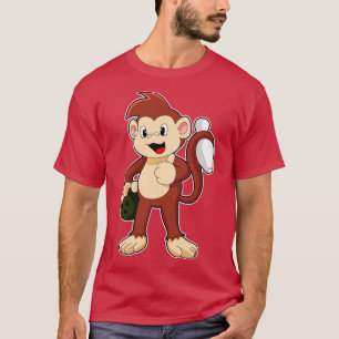 Camiseta Macaco na Boliche com Bola de boliche