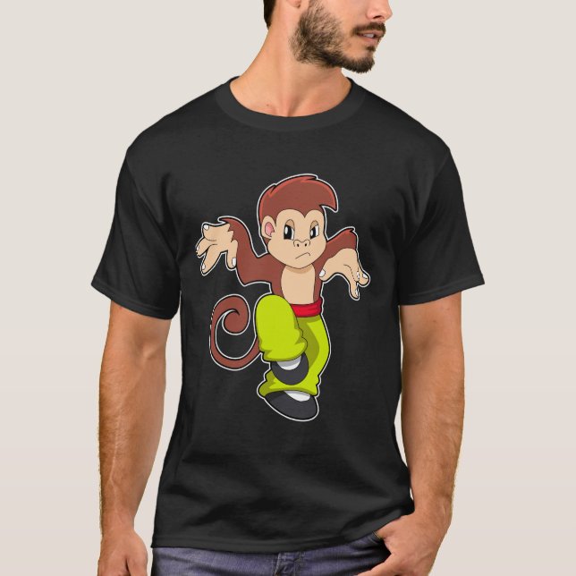 Camiseta Macaco nas artes marciais Kungfu (Frente)