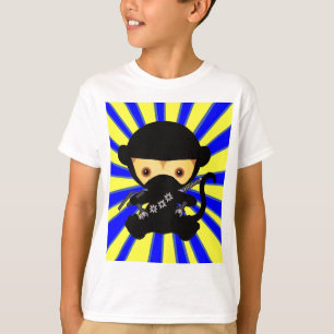 Camiseta Macaco Ninja Kawaii