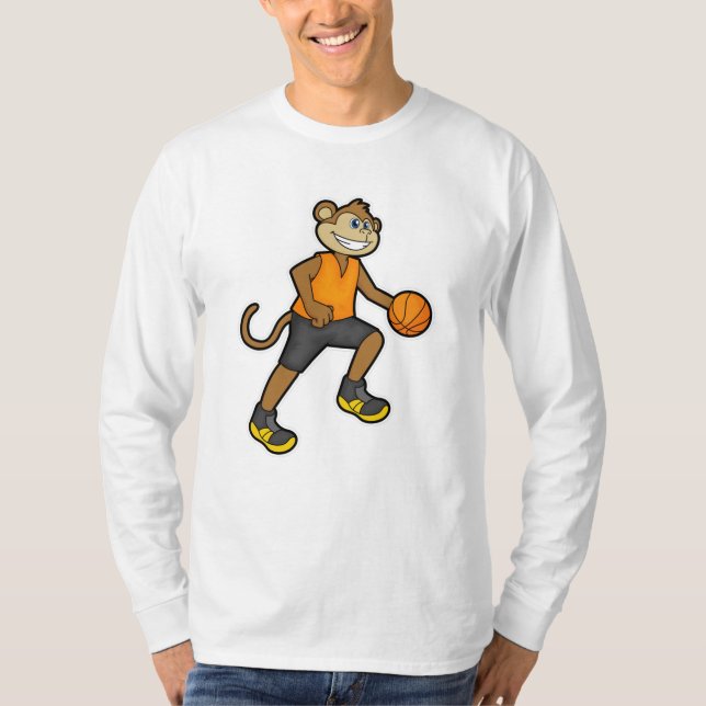 Camiseta Macaco no basquete (Frente)