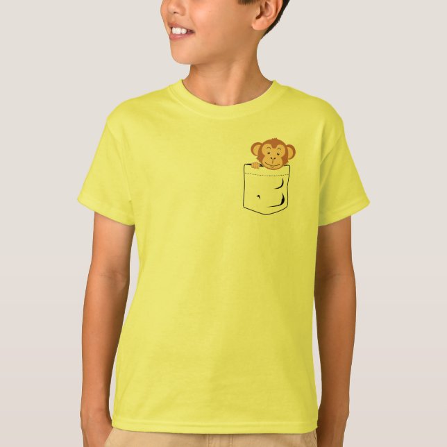 Camiseta Macaco no bolso (Frente)
