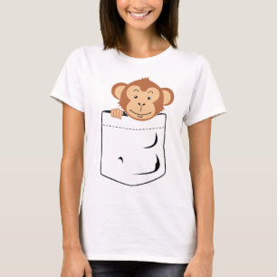 Camiseta Macaco no bolso