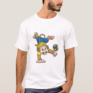 Camiseta Macaco no Esporte com Voleibol