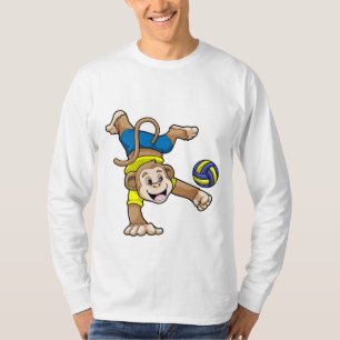 Camiseta Macaco no Esporte com Voleibol