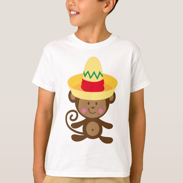 Camiseta Macaco no presente do Sombrero (Frente)