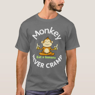 Camiseta Macaco nunca cólica Coma uma banana amigo
