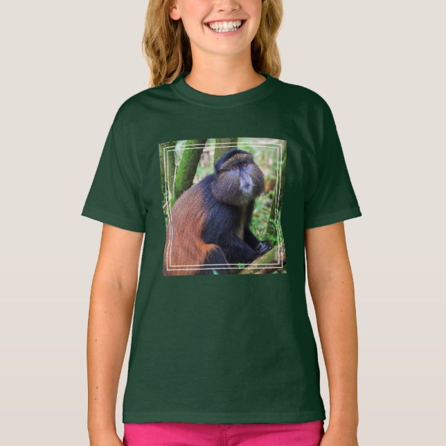 Camiseta Macaco ouro, Ruanda (Frente)