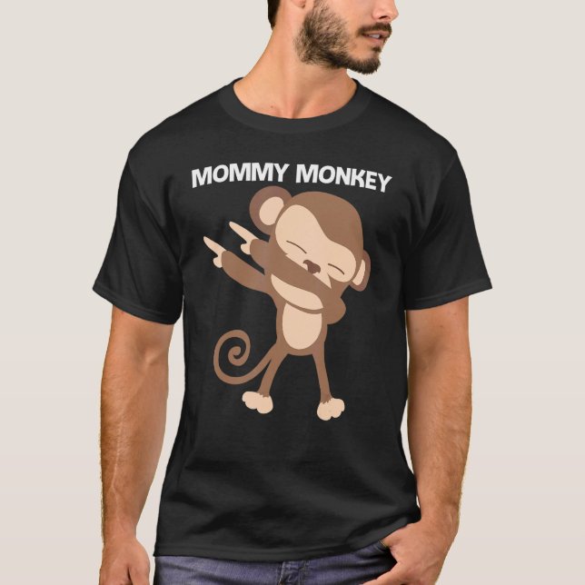 Camiseta Macaco Para Mulheres Mãe Ape Zoo Selvagem 1 (Frente)