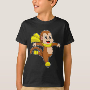 Camiseta Macaco patinação no gelo patins de gelo