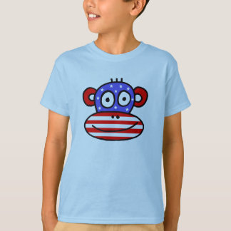 Camiseta Macaco patriótico dos EUA