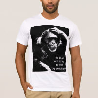 Macaco Pensante Citação de Shakespeare Pop Art Mas