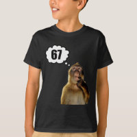Macaco Pensativo Engraçado Meme Seis Sete 6 7 Meme