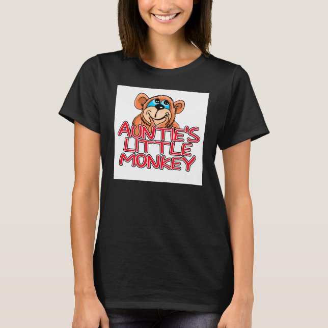 Camiseta Macaco pequeno da tia (Frente)