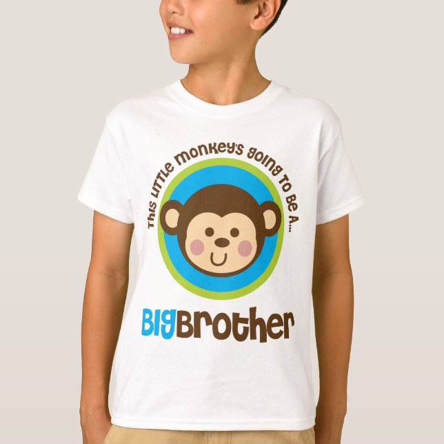 Camiseta Macaco pequeno que vai ser um big brother (Frente)