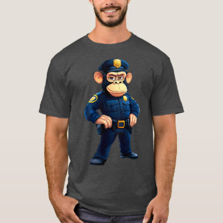 Camiseta Macaco policial - Macaco-policial T-Shirt