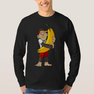 Camiseta Macaco Prende Banana Em Seus Braços