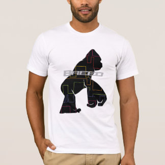Camiseta Macaco preto do teste padrão