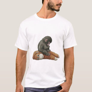 Camiseta Macaco Punch, Bebê Orangotango Abraço