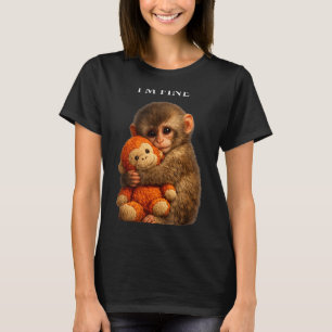 Camiseta Macaco punching cute baby animal engraçado 