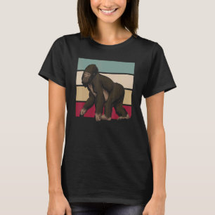 Camiseta Macaco Retrô Animal de Zoológico Gorila Gorila