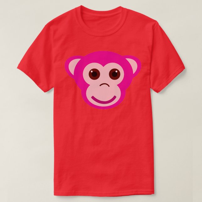 Camiseta Macaco Rosa 1 (Frente do Design)