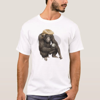 Camiseta macaco segurando o