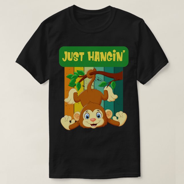 Camiseta Macaco simplesmente enforcado (Frente do Design)
