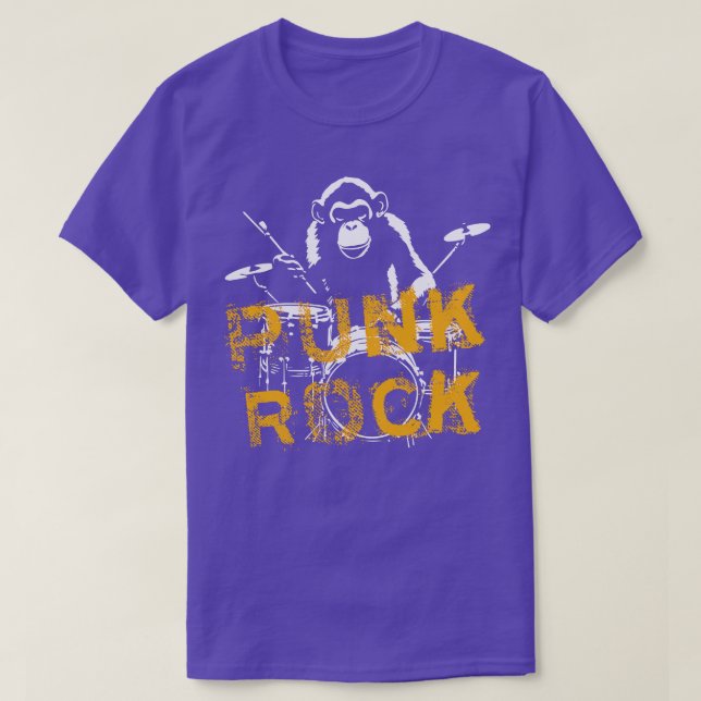 Camiseta Macaco toca punk (Frente do Design)