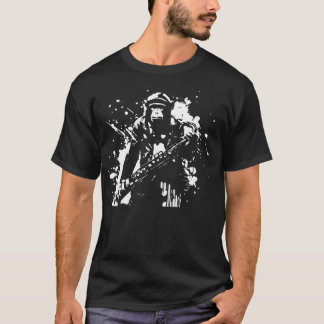Camiseta macaco toca saxofone