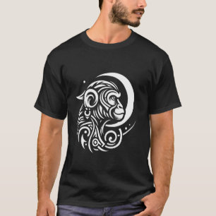Camiseta Macaco Tribal Ape Primate - Fases Da Lua Animal