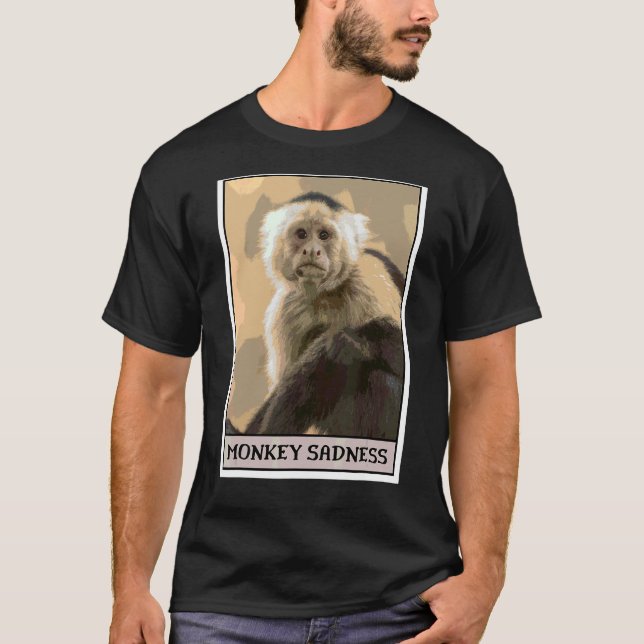 Camiseta Macaco Tristeza Macaco Choro (Frente)