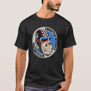 Camiseta Macaco-Troço-Troço-Motocicleta-Chimp Helmet Rid