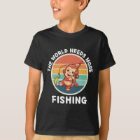 Macaco Vintage Cute O Mundo Precisa De Mais Pesca