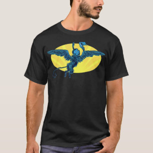 Camiseta Macaco voador acenando adeus feiticeiro de Oz