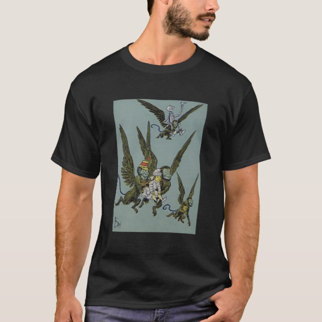 Camiseta Macaco Voador Oz Winged - Dorothy Toto Tin (Frente)