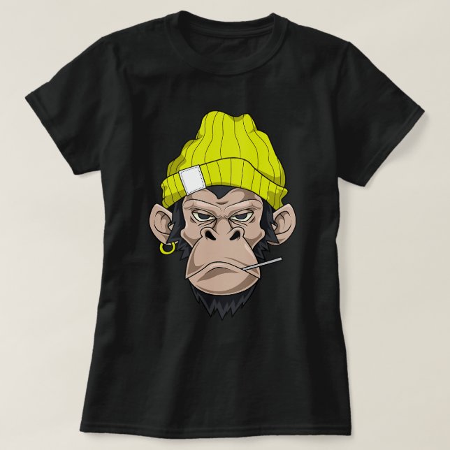 Camiseta Macaco Zangado, Olho 164 (Frente do Design)