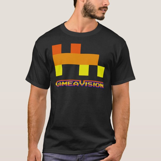 Camiseta Macacos-código - Logotipo GameaVision - Camisa-T c (Frente)
