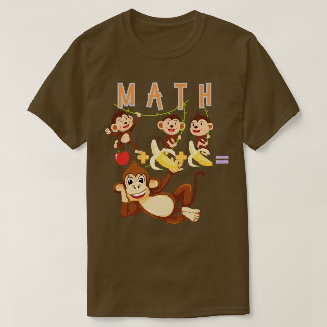 Camiseta Macacos da Matemática (Frente do Design)