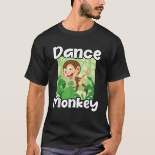 Camiseta Macacos-Disco-Macacos-Dança Primato-Zoo-Selva Anim