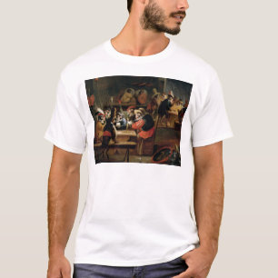 Camiseta Macacos em uma taberna, detalhe do jogo de cartas