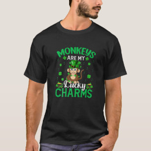 Camiseta Macacos Engraçados São A Minha Sortuda Rua De Maca