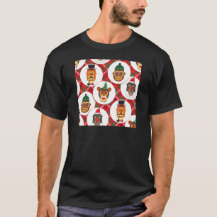 Camiseta macacos hipsteres de natal