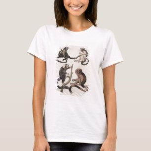 Camiseta Macacos (litho da cor)