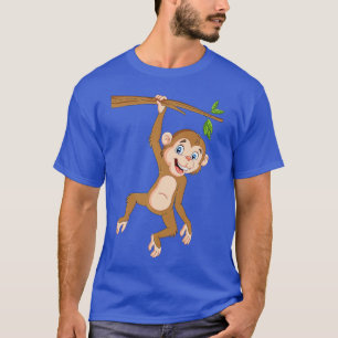 Camiseta Macacos-macacos-caça, primatas Safari Selva Anima