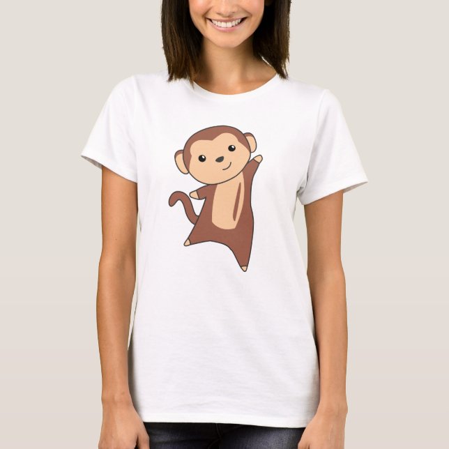 Camiseta Macacos Macacos Doce Na Selva, Macacos Engraçados (Frente)