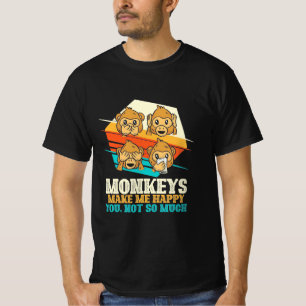 Camiseta Macacos Me Fazem Feliz