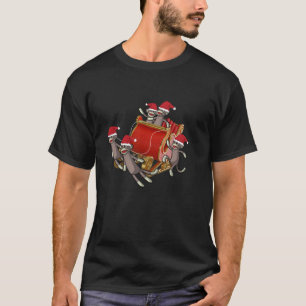 Camiseta Macacos-Meia Tomam conta do Natal Engraçado Macaco
