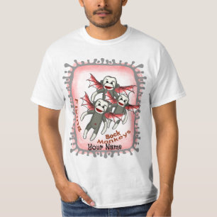 Camiseta Macacos-meias voadores